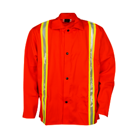 Tillman® 3X 30" Orange Westex® FR-7A®/Cotton Flame Resistant Jacket With Snap Closure