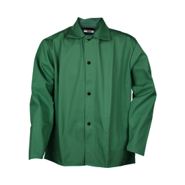 Tillman® X-Large 30" Green Indura® Whipcord Flame Resistant Jacket With Snap Closure