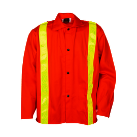 Tillman® 2X 30" Orange Westex® FR-7A®/Cotton Flame Resistant Jacket With Snap Closure