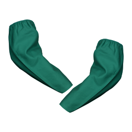 Tillman® Green Westex® FR-7A®/Cotton Flame Resistant Sleeves With Elastic Closure And Internal Elastic On Upper Arm Only