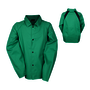 Tillman® 3X Green Westex® FR-7A®/Cotton/Indura® Stretch Flame Resistant Jacket With Snap Closure And Freedom Flex Inserts