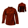 Tillman® X-Large 48-50" Dark Brown Premium Side Split Cowhide Leather Cape Sleeve and 20" Bib