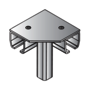 Tillman® Galvanized Steel 90° Right Angle Connector