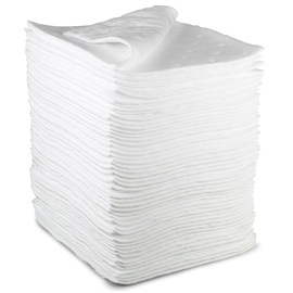 3M™ 17" X 19" White Polyester/Polypropylene Sorbent Pad