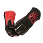 Lincoln Electric® Black and Red Split Cowhide Sock Lined Stick Welders Gloves