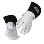 Lincoln Electric® Large 12" White and Black Grain Goatskin Unlined TIG Welders Gloves