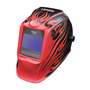 Lincoln Electric® VIKING™ Red/Black Welding Helmet With 3.82" X 2.44" Variable Shades 5 - 13 Auto Darkening Lens