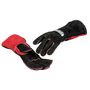 Lincoln Electric® Small 11" Black and Red Split Cowhide Cotton Lined Stick Welders Gloves