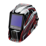 Lincoln Electric® VIKING™ Black/Red/Gray Welding Helmet With 3.74" X 3.34" Variable Shades 5 - 13 Auto Darkening Lens