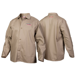 Lincoln Electric® Large Khaki Cotton Flame Retardant Jacket