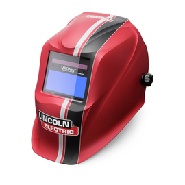 Lincoln Electric® VIKING™ Red/Black Welding Helmet With Variable Shades 9 - 13 Auto Darkening Lens, 4C® Lens Technology