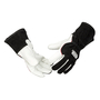 Lincoln Electric® Large 13" Black and White Split Cowhide FlameSoft Lined MIG Welders Gloves