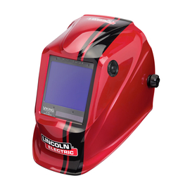 Lincoln Electric® VIKING™ Red Welding Helmet With 3.74" X 3.34" Variable Shades 5 - 13 Auto Darkening Lens