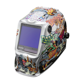 Lincoln Electric® VIKING™ Gray/Multicolor Welding Helmet With 3.74" X 3.34" Variable Shades 5 - 13 Auto Darkening Lens