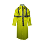National Safety Apparel® 2X Fluorescent Yellow 48" Arc H2O™ 10 oz Polyurethane/Cotton Knit Flame-Resistant Rainwear Jacket (Type R Class 3)