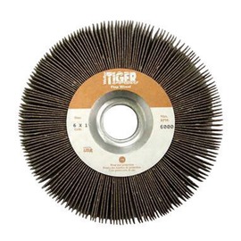 Weiler® 6" 60 Grit Medium Tiger® Flap Wheel