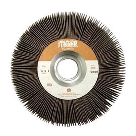 Weiler® 6" 80 Grit Fine Tiger® Flap Wheel