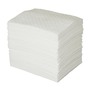 Brady® 15" X 19" Oil Plus™ White MMM (Meltblown-Meltblown-Meltblown) Polypropylene Sorbent Pad