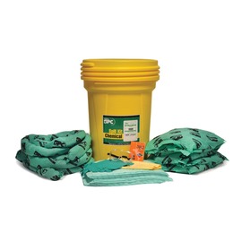 Brady® 28.5" H X 21.125" Dia HazWik® Yellow Polypropylene Spill Kit