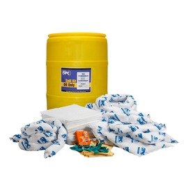Brady® 37" H X 24" Dia Yellow Polypropylene Spill Kit