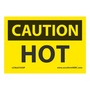 AccuformNMC™ 3 1/2" X 5" Black/Yellow Vinyl Chemical And Hazardous Safety Label "CAUTION HOT"