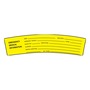 AccuformNMC™ 1 1/2" X 6" Black/Yellow Polyester Hard Hat/Helmet Decal "EMERGENCY MEDICAL INFORMATION"