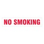 AccuformNMC™ 2" X 9" Red/White Vinyl Smoking Control Safety Label "NO SMOKING"