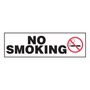AccuformNMC™ 3" X 10" Black/Red/White Vinyl Smoking Control Safety Label "NO SMOKING (With Graphic)"