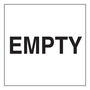 AccuformNMC™ 6" X 6" Black/White Paper Hazardous Material Shipping Label "EMPTY"