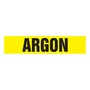 AccuformNMC™ 1" X 9" Black/Yellow Vinyl Pipe Marker "ARGON"