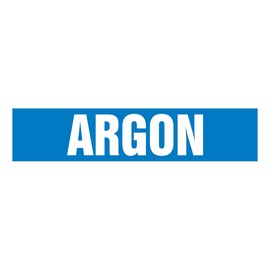 AccuformNMC™ 1 1/2" X 9 5/8" Blue/White Vinyl Pipe Marker "ARGON"