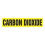 AccuformNMC™ 1" X 9" Black/Yellow Vinyl Pipe Marker "CARBON DIOXIDE"