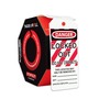 AccuformNMC™ 6 1/4" X 3" Black/Red/White PF-Cardstock Safety Tags By-The-Roll "DANGER LOCKED OUT DO NOT OPERATE THIS LOCK/TAG MAY ONLY BE REMOVED BY: NAME:___DEPT:___EXPECTED COMPLETION:___..."
