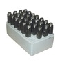AccuformNMC™ 9 1/4" X 5 5/8 Steel Steel Hand Stamps "(A-Z, Period, 1-8 with 0 for O and 6 for 9)"