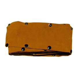 Tillman™ Model 581C50 50' X 1 1/4" Bourbon Brown Cowhide Leather Heavy-Duty Cable Cover With Snap Closure down the Entire Length