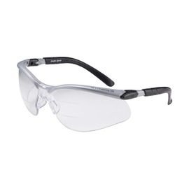 3M™ BX™ 2.5 Diopter Black and Silver Safety Readers With Clear Anti-Scratch/Anti-Fog Lens