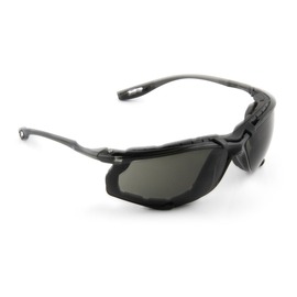 3M™ Virtua™ 0 Diopter Black Safety Glasses With Gray Anti-Scratch/Anti-Fog Lens