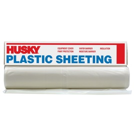 Poly-America 12' X 200' Clear Polyethylene Husky Plastic Sheeting