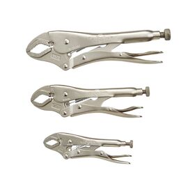 IRWIN® Vise-Grip® 10" And 7" And 5" High Grade Heat Treated Alloy Steel Curved Jaw Locking Plier Set