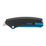 Martor 139 mm X 15.6 mm X 50.5 mm Black/Blue Polycarbonate Plastic SECUNORM MIZAR Semi-Automatic Retractable Safety Knife