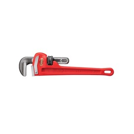 Ridgid® 2" X 12" Red Alloy Steel Heavy Duty Straight Pipe Wrench With I-Beam Handle