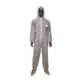 Protective Industrial Products Large Gray Posi-Wear® M3™ Polypropylene Disposable Coveralls