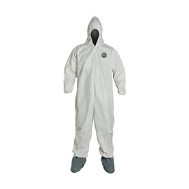 DuPont™ X-Large White ProShield® 60 Disposable Coveralls With Hood