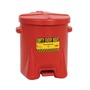 Eagle 6 Gallon Red HDPE Oily Waste Can