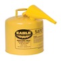 Eagle 5 Gallon Yellow Galvanized Steel Safety Can