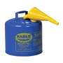 Eagle 5 Gallon Blue Galvanized Steel Safety Can