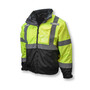 Radians Large Hi-Viz Green / Black Water and Wind Resistant 100% Polyester Oxford/300D/DWR Coated Jacket