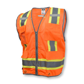 Radians Medium Hi-Viz Orange Mesh/100% Polyester Tricot Vest
