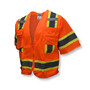Radians Medium Hi-Viz Orange And Hi-Viz Green RADWEAR® Polyester/Mesh Vest