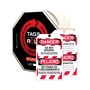 Accuform Signs® 6 1/4" X 3" Black/Red/White PF-Cardstock Bilingual/Lockout Tag "DANGER DO NOT OPERATE THIS TAG & LOCK TO BE REMOVED ONLY BY PERSON SHOWN ON BACK"